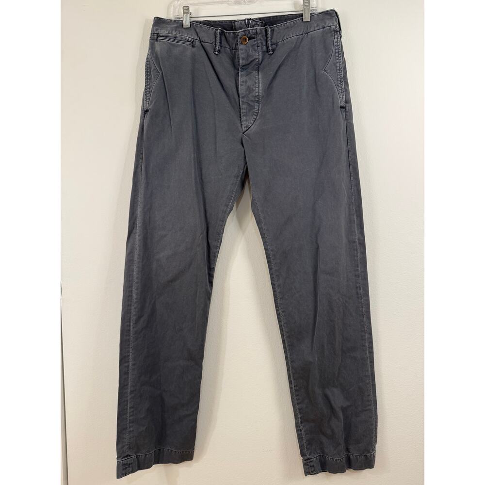 RRL Double RL Officer Chinos 36x34 Navy Military Pants Workwear Trousers